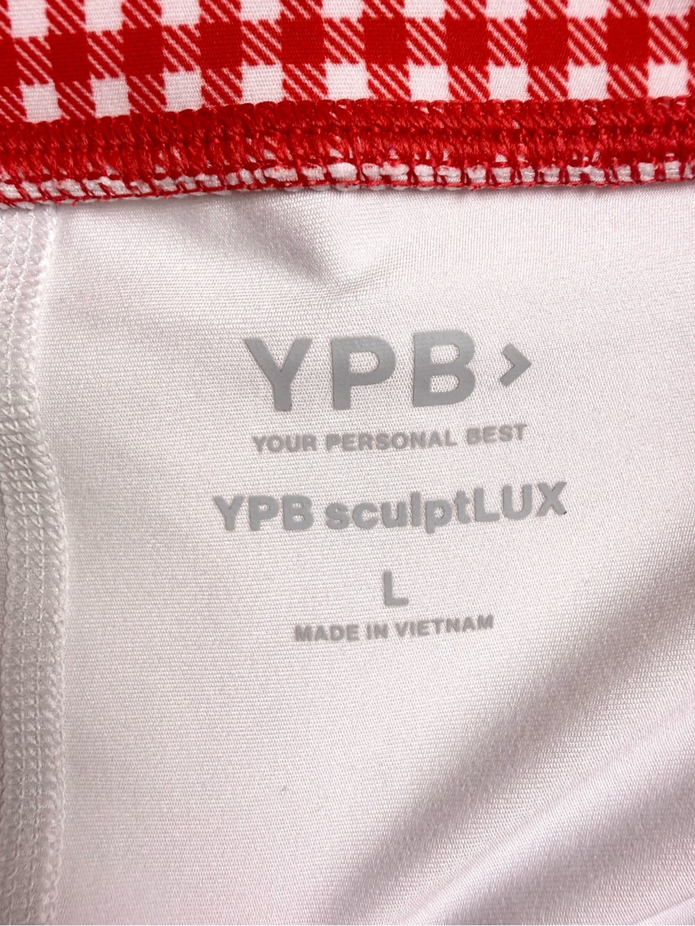 Abercrombie YPB sculptLUX Red Gingham Cropped Tank & Tennis Skort Set Large - Picture 4 of 13